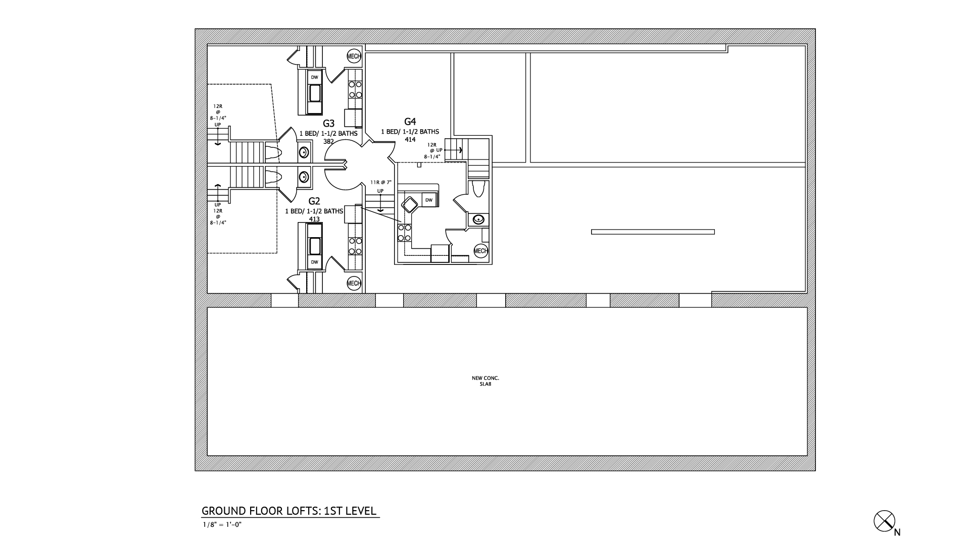 Loft apartment floor plan